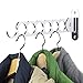 Wallniture Costa Wardrobe Closet Organization and Storage, Wall Mounted Clothes Hanger, 14.5 Inch Steel Chrome