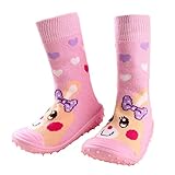 FireFrog Infant Baby Cartoon Patterned Soft Rubber Bottom Anti-slip Floor Socks Boots