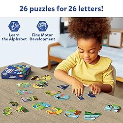 Skillmatics Animal Alphabet Puzzle - 52 Piece