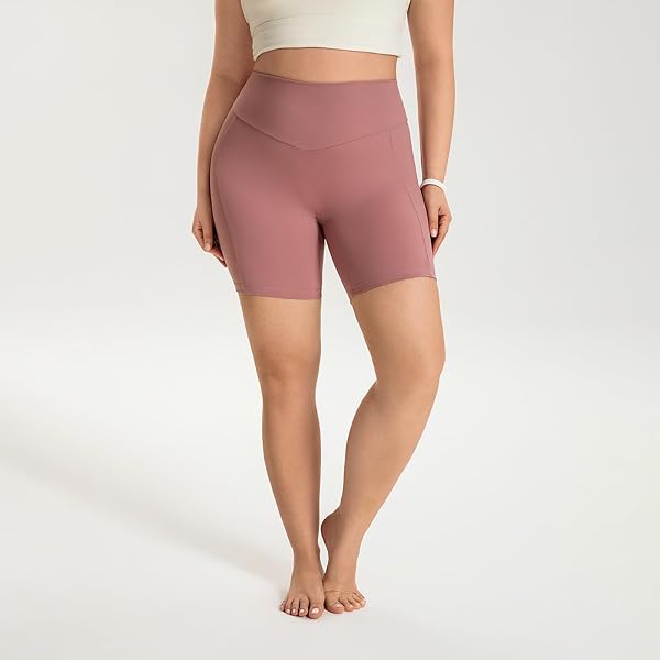 DYMMAX BREATHABLE BIKER SHORTS FOR WOMEN, HIGH WAIST TUMMY CONTROL HIP LIFTING YOGA SHORTS SUITABLE FOR WORKOUT RUNNING GYM (US, ALPHA, MEDIUM, REGULAR, REGULAR, PINK)