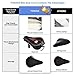 YOSUDA Bike Seat Cushion Cover - Gel Bicycle Seat Saddle Cushion Pad for Men/Women Comfort, Fits Mountain Bike Stationary Bike Seat Clamps (11