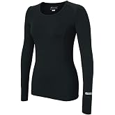 Terramar Cloud Nine 4-Way Stretch Brushed Long Sleeve Scoop Neck