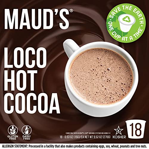 Maud's Dark Hot Chocolate (Loco Hot Cocoa), 18ct. Solar Energy Produced