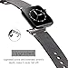 Compatible with Apple Watch Band 42mm 44mm, Genuine Leather iWatch Strap with Black Metal Clasp Buckle for Apple Watch Series 4 (44mm) Series 3 2 1(42mm) Sport Edition (Black with Black Adaptor)
