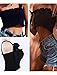KAMISSY Women's Frill Smocked Cop Tank Top Tie Shoulder Strap Vest,Black,Small