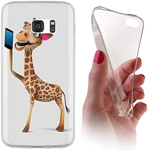 Galaxy A3 (2016) Model A310 Soft Case Cover Backkover Tpu Soft Case for Samsung Galaxy A3 (2016) Model A310 1111 Giraffe Braun Pink Cartoon