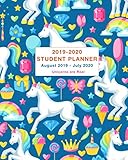 Student Planner 2019-2020 Unicorns are Real: Weekly and Monthly Calendar Planner Academic Year August 2019 - July 2020 by Simple Print Press