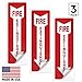 (3 Pack) Fire Extinguisher Sign, Fire Extinguisher Stickers, 4x12 Inches, 4 Mil Vinyl Self Adhesive Durable Decal Stickers, Long Lasting, Weatherproof and UV Protected, Made in USA by SIGO SIGNS primary