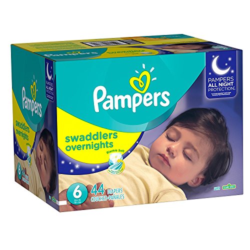 Pampers Swaddlers Overnights Diapers Size 6, 44 Count | eBay