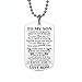 to My Son Just Go Forth Dog Tag Necklace,Haluoo Silver Pendant Keychain Necklace from Mom,Dad,Birthday Military Graduation Jewelry Gift, 50cm Chain (A)thumb 1