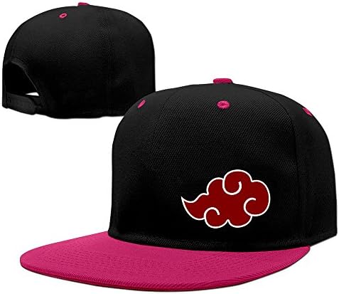 Matthe 3D Naruto Akatsuki Clouds Unisex Adjustable Baseball Snapback Hip Hop Cap Hat Pink