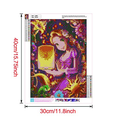 5D Diamond Painting Full Drill, Ariel DIY Diamond Painting by Number