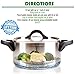 Kitchen Deluxe Vegetable Steamer Basket - With Extendable Handle - Large - Fits Instant Pot Pressure Cooker 5, 6 Qt & 8 Quart - 100% Stainless Steel - Accessories Include eBook + Peeler | For Instapot