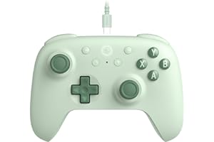 8BitDo Ultimate 2C Wired Controller for Windows PC and Android, with 1000Hz Polling Rate, Hall Effect Joysticks and Hall Triggers, and Remappable L4/R4 Bumpers (Green)