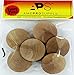 AMEPROSUPPLY Extra Large Big Jumbo Wood Knobs for Bifold Door, Solid Birch Oversized Unfinished Wooden Door Cabinet Hardware for Bi fold Doors, 2 inch Closet Door Knob Pulls, Pack of 6 with Screws