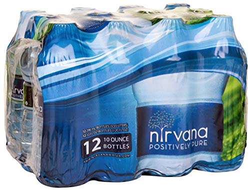 NIRVANANatural Spring Water - Fresh Bottling, High in Calcium, Bromate-Free, BPA-Free Bottles Water - Best Water Natural Sourced from Adirondack Mountains - (10 fl oz - 12 Bottles)