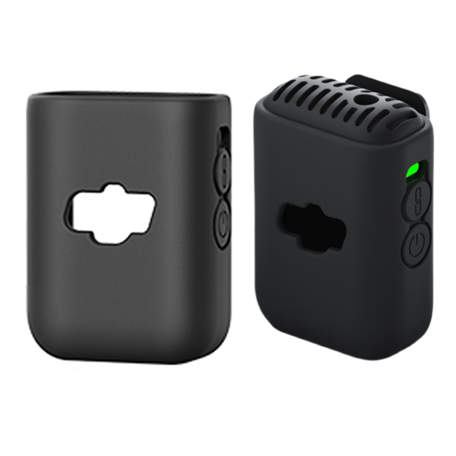 XBERSTAR Silicone Case for DJI Mic 2 Silicone Protective Case Sports for DJI Mic 2 Microphone Accessories (Black)