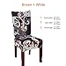 Fuloon 6 Pack Super Fit Stretch Removable Washable Short Dining Chair Protector Cover Seat Slipcover for Hotel, Dining Room, Ceremony, Banquet Wedding Party