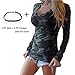 Women Long Sleeve Blouse, Misaky V-neck Camouflage Printing Slim Casual T-shirt (S, Camouflage)