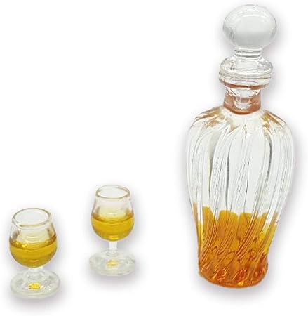 Amazon Nash ミニチュア ブランデー ボトル コップ セット 1 12 ジオラマ 模型 小道具 ミニ 酒 家具 おもちゃ