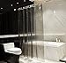 ABC life Grey Shower Curtains SGS Certified 100% Safety EVA Material Mildew &Water Resistant No Chemical Odor Non Toxic with Hooks(71x71 inches)