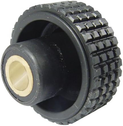 1.97 dia., 10-32 set screw., Elesa Knurled Plastic Knobs Brass Bushing (1 Each)