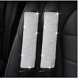 Uphily Bling Bling Car Safety Belt Covers - Crystal