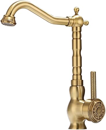 Interruptor Vintage grifos lavabos baño Grifo Llena de Cobre Antiguo