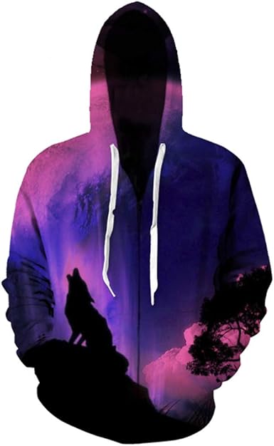 novelty zip up hoodies