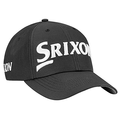 Srixon Golf Men's Structured Hat, Black, One Size Fits All