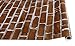 HAOKHOME Peel and Stick Vintage Faux Brick Wallpaper Removable 17.7in x 9.8ft Brown/White/Black Vinyl Textured Self Adhesive Wall Paper Design for Home Walls Kitchen Decorations