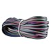 YOUKOYI 65.6ft/20m 4 Pin LED Strip Extension Cable Wire Cord Line for RGB 5050 3528 Cord, UL1007, 22 AWG, 4 Color