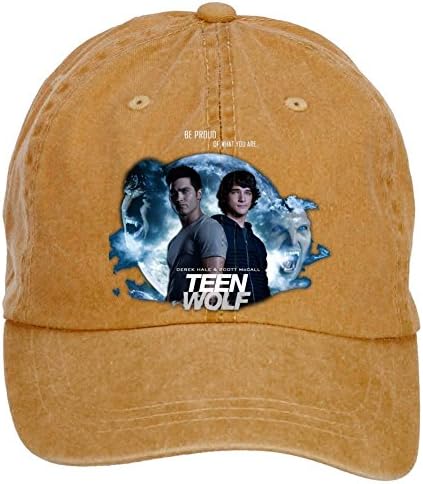 Jgdlkn Mens Teen Wolf Scott McCall and Derek Hale Cap Brown