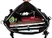 YALUXE Women's Vintage Style Soft Leather Tote Large Shoulder Bag Black