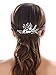 Unicra Bride Crystal Wedding Hair Combs Silver Bridal Hair Pieces Wedding Hair Accessories for Women and Girls