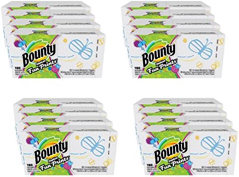 Bounty Paper Napkins, Select Prints, 16 Pack, 160 Sheets per Pack