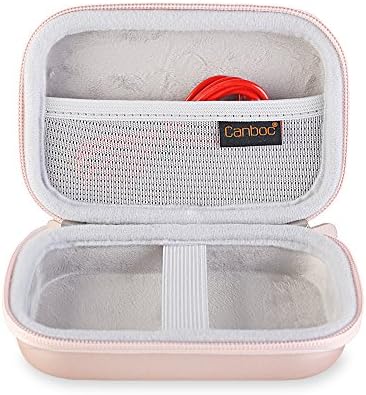 Canboc Hard Carrying Case for Polaroid Mint Pocket Printer, Polaroid Snap & Polaroid Snap Touch, Mesh Pocket for Polaroid 2x3ʺ Photo Paper, Smooth Double Zipper Protective Travel Bag, Rose Gold 5 51VsbEziX0L. AC