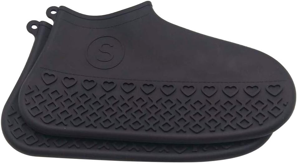 black shoe cover booties