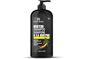 Botanic Hearth Biotin Shampoo | Infused With Korean Ginseng & Turmeric For Stronger, Thicker | Looking Hair | Sulfate & Parab
