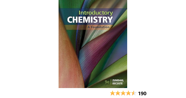 Introductory Chemistry A Foundation Zumdahl Steven S Decoste Donald J 9781337399425 Au Books