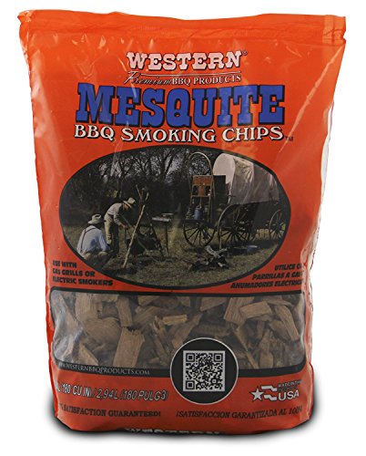 Western BBQ Smoking Wood Chips Variety Pack Bundle (4) Cherry, Hickory, Mesquite and Pecan Flavors (Cherry, Mesquite, Hickory, Pecan)