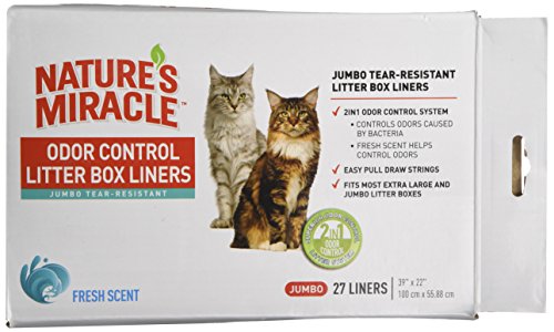 Nature's Miracle Odor Control Jumbo Litter Box Liners, 27 Count - //coolthings.us