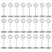 Table Card Holders - 24 Pack Wire Shape Table Photo Holder Table Number Holder Wire Photo Holders Table Pictures Stand for Place Cards Wedding Party Office Desk Memo Menu Clips (Silver)