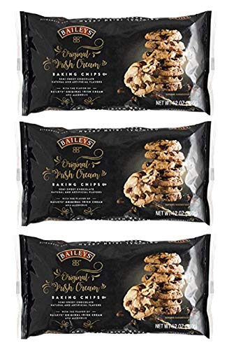Baileys Original Irish Cream Semi-Sweet Chocolate Baking Chips, 12 Oz - Pack of 3