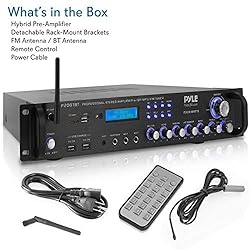 PYLE Multi Channel Bluetooth Preamplifier Receiver