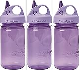 Nalgene Tritan Grip-N-Gulp Kids Water Bottle, Purple - 3