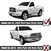 VIPMOTOZ [For 2002-2005 Compatible with Dodge RAM 1500 2500 3500] LED Halo Ring Black Projector Headlight Headlamp Assembly, Driver & Passenger Side