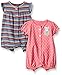 Carter's Baby Girls' 2-Pack Romper, Heart/Mouse Dot, 3 Months