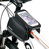 COTEetCI Bike Bags Bicycle Frame Pannier Top Tube Bag Phone Mount Holder Bike Storage Handlebar Bag
