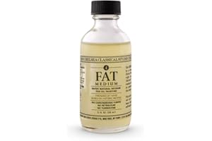 Chelsea Classical Studio Medium Clarified Lavender Fat Medium - For Fat Painting Techniques Increasing Adhesion, Making Paint Fatter, Drying Time, and Gloss - [ 2 oz. Bottle]